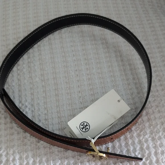 Tory Burch Brown Leather Belt with Gold Buckle - Picture 8 of 10